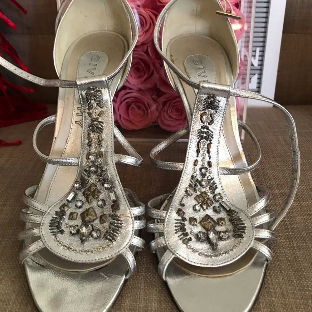 Givenchy  Silver studded Heels